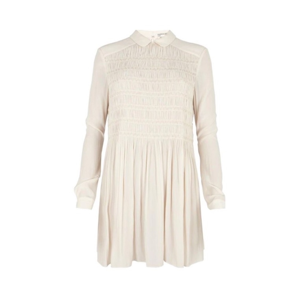 AllSaints Ivory Silk Dress